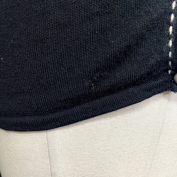 Karen Kane Merino Wool Gothic Emo Coquette Fitted GrungeCardigan Sweater- READ - Picture 8 of 15